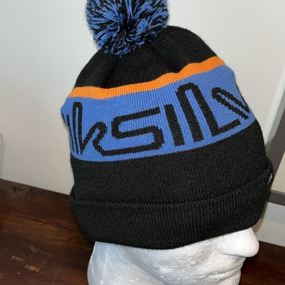 Quiksilver Cuffed Soft Inner band Hat Winter Ski Snowboard Knit Beanie Cap